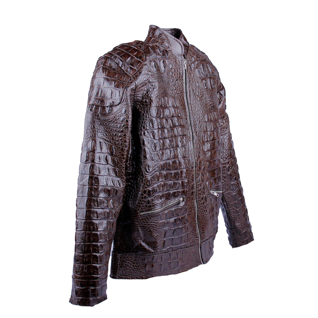 alligator leather jacket