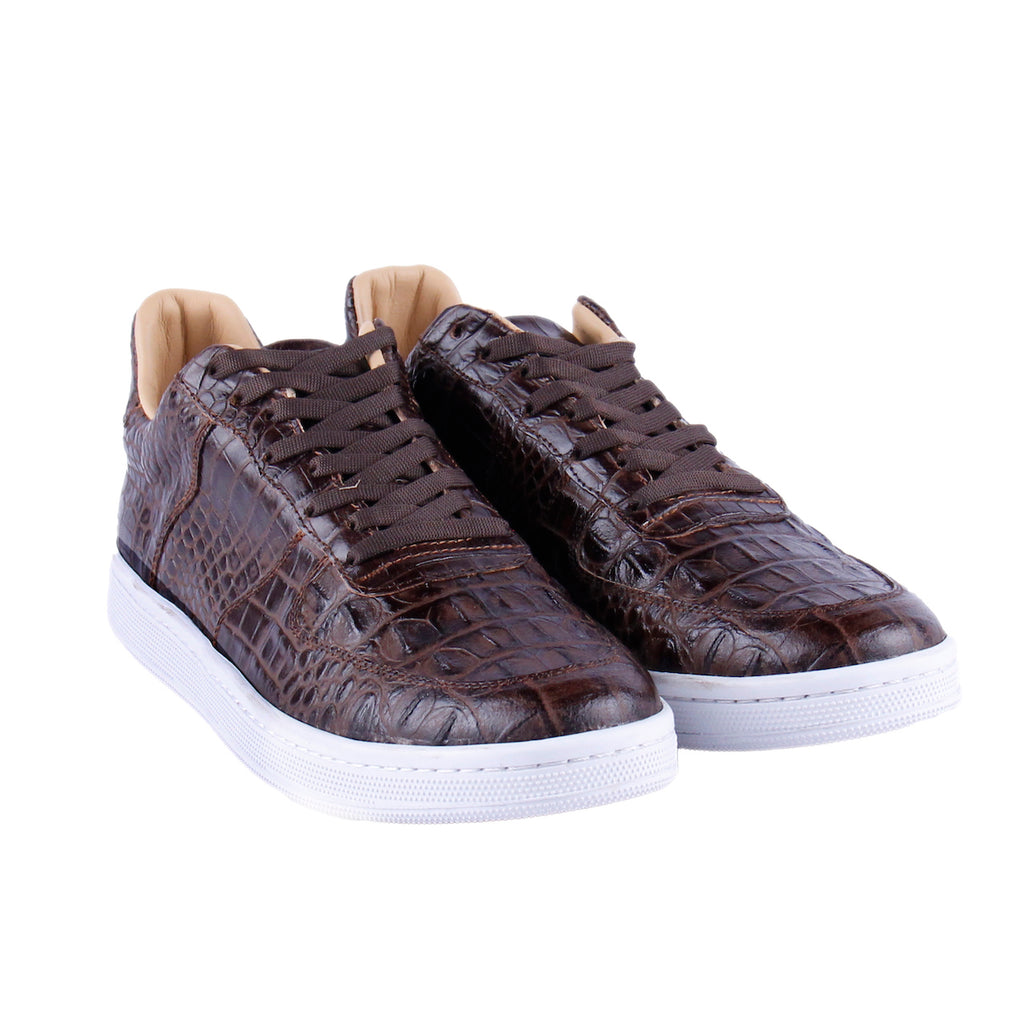 dark brown lanvin sneakers