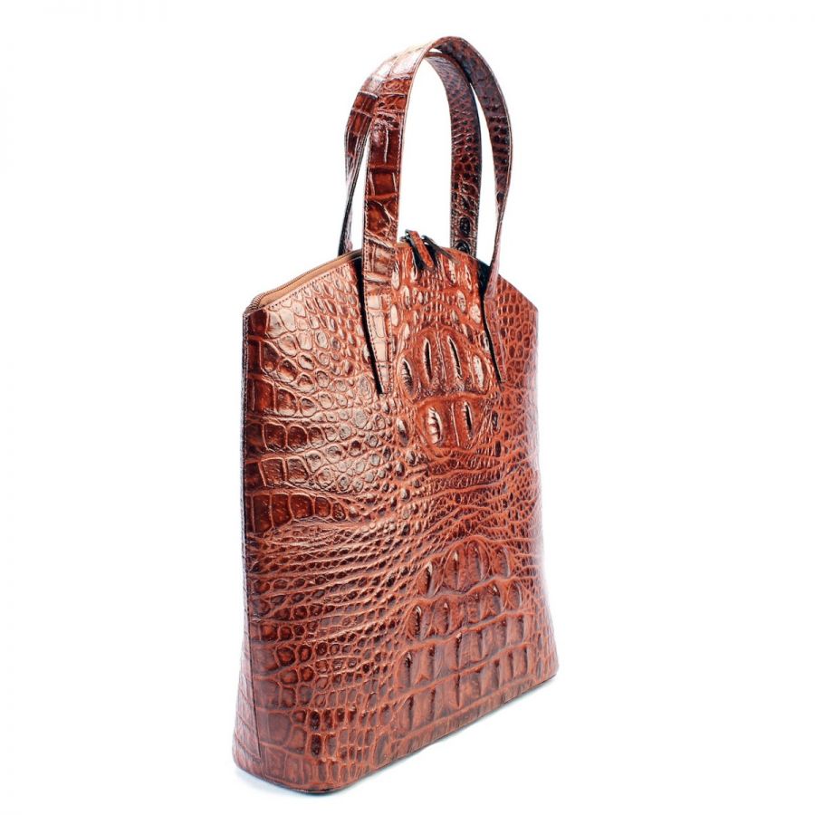Brown Magnolia Tote Bag
