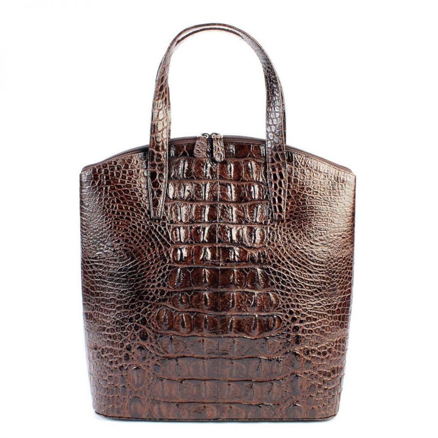 Dark Brown Magnolia Tote Bag