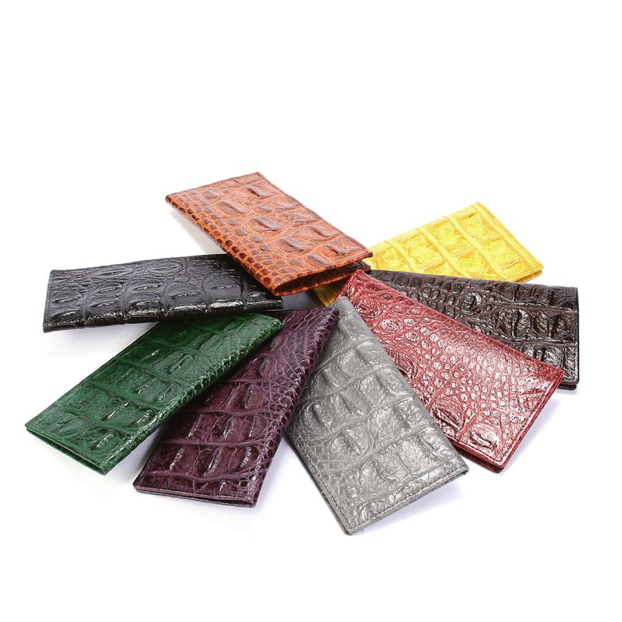 crocodile leather wallet