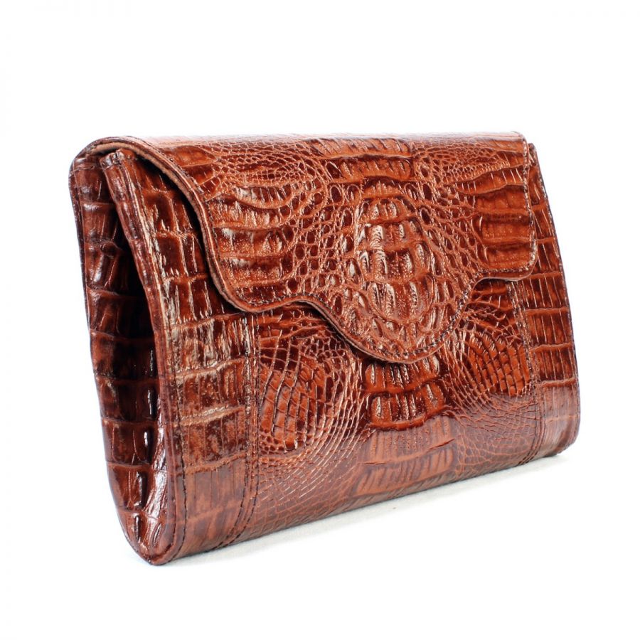 Brown Vegas Nights Clutch