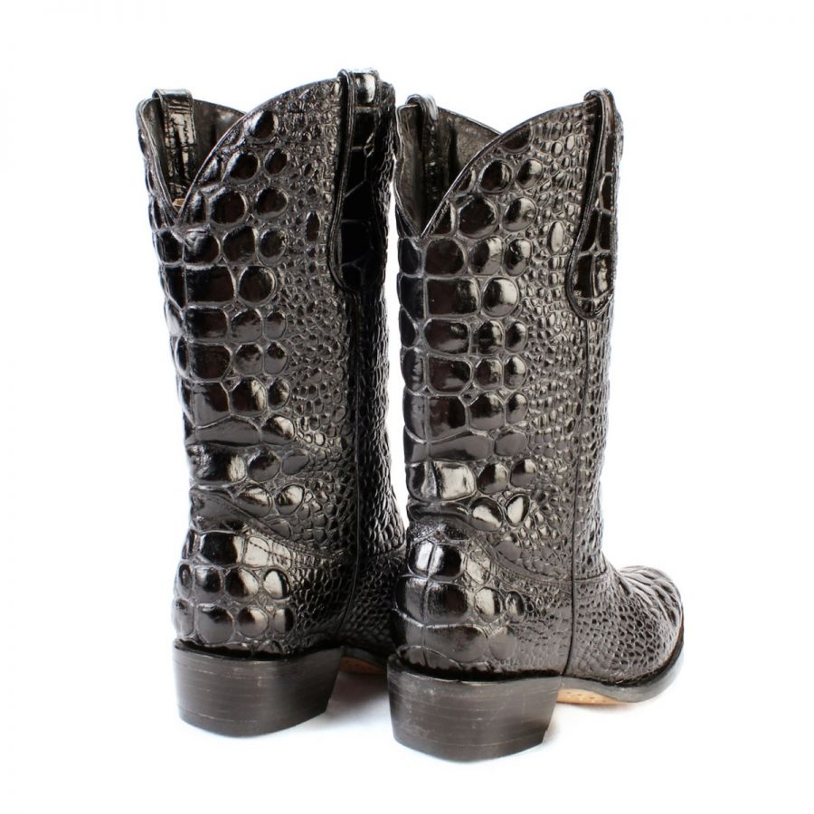crocodile leather boots