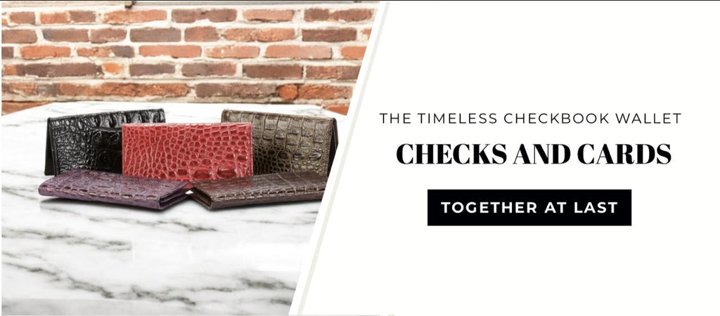 The timeless Checkbook Wallet: checks and cards, together at last