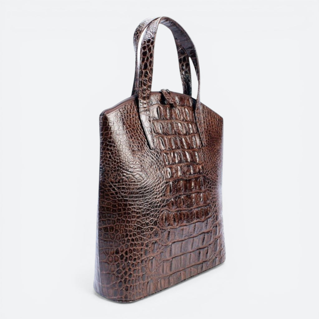 Dark Brown Magnolia Tote Bag