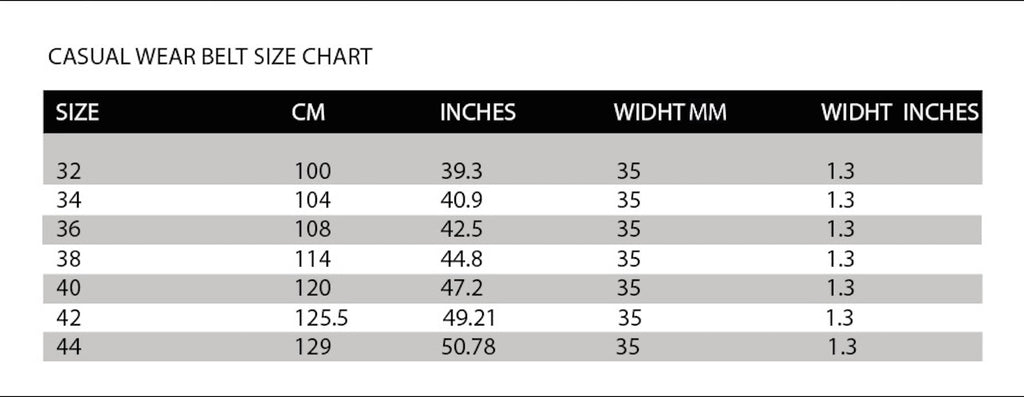 Cinturón exclusivo de ropa casual