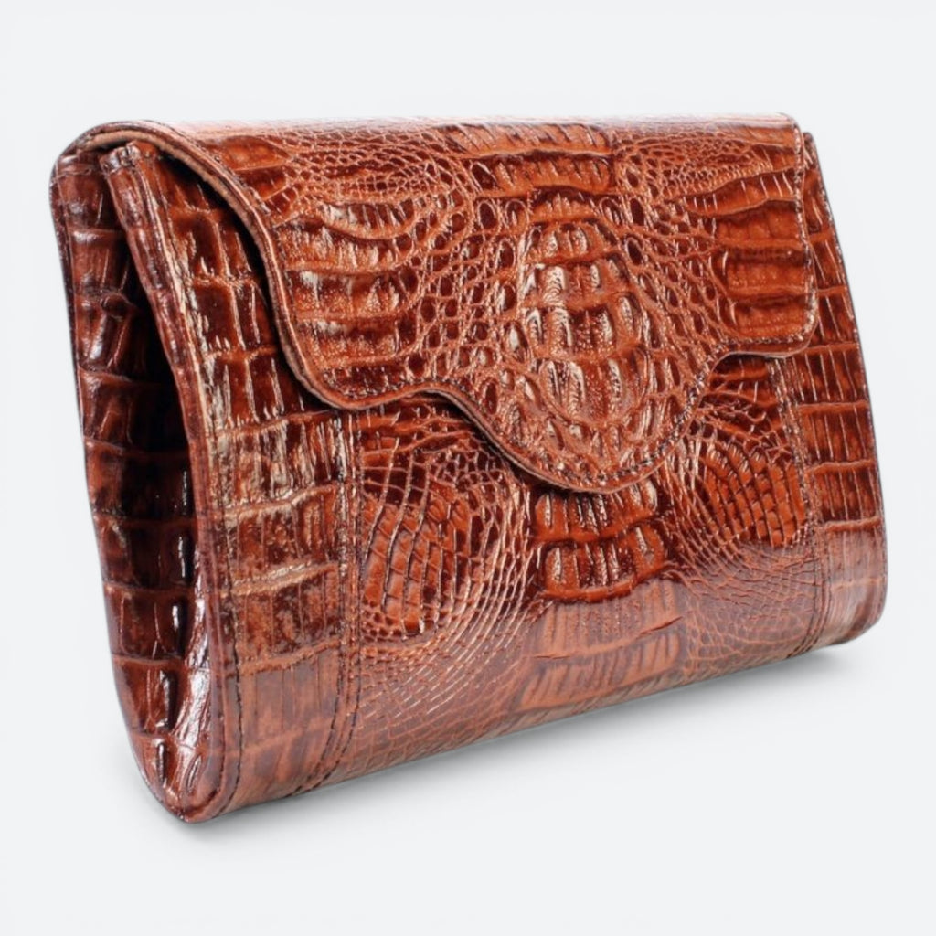 Brown Vegas Nights Clutch