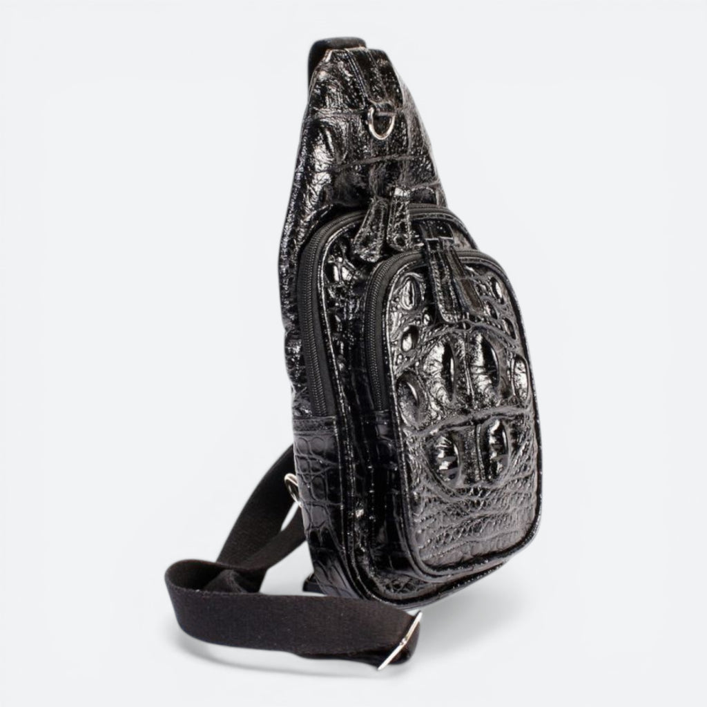 Nowhere Backpack Bag | Crocodile Leather Design Bag