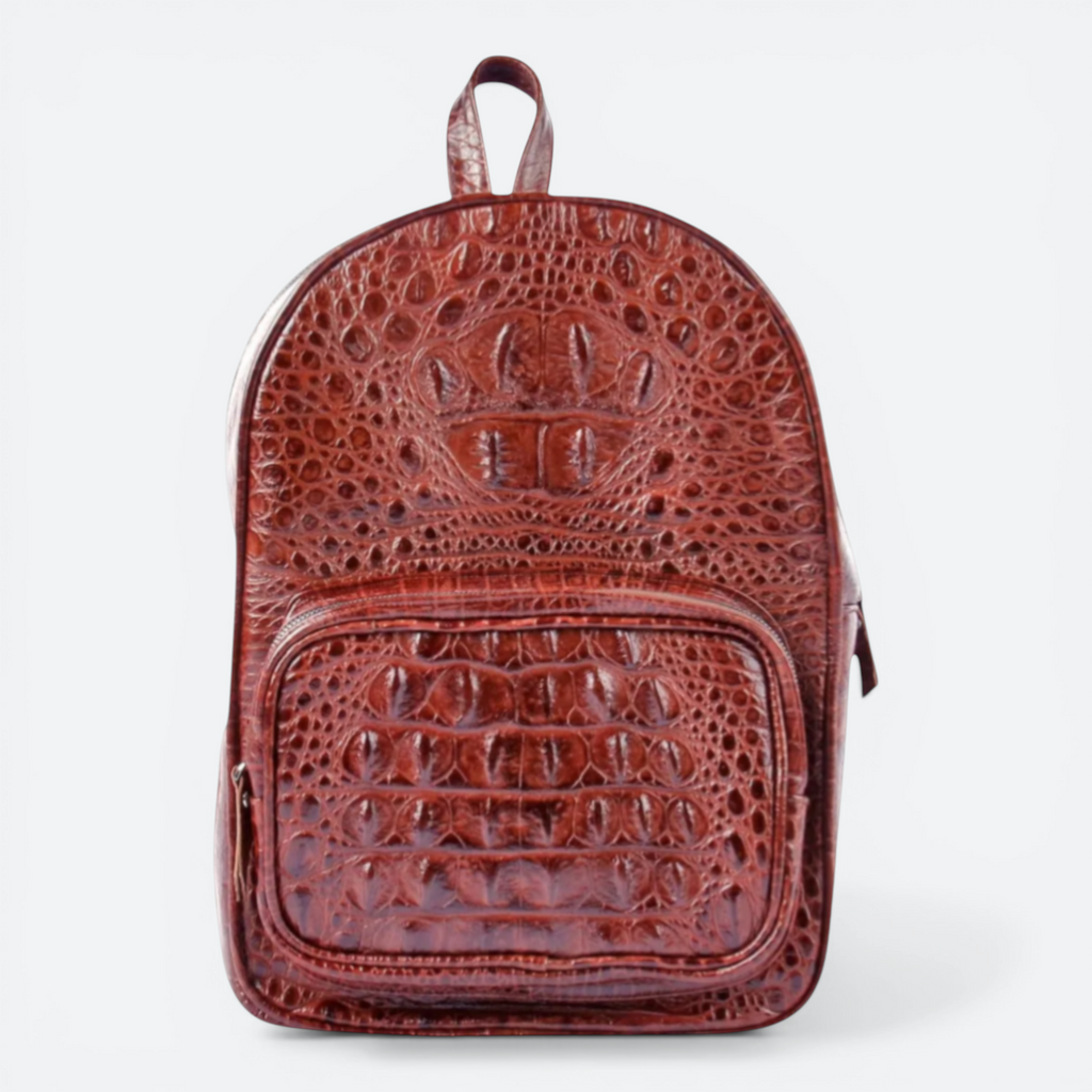 crocodile leather backpack price Icon Large Backpack | Crocodile Leather Bag
