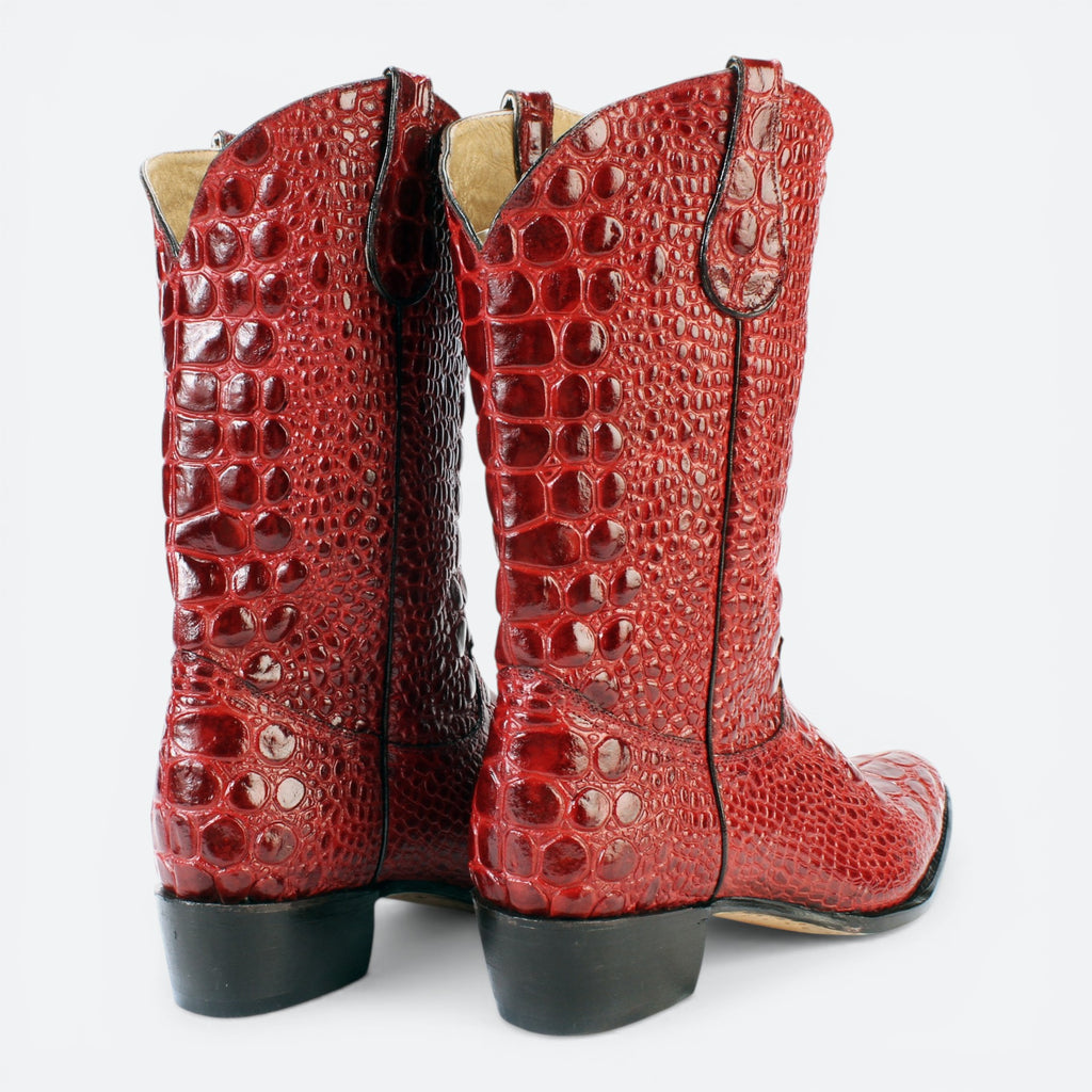 VEARI red sea turtle genuine leather western boots with full leather lining and sole.