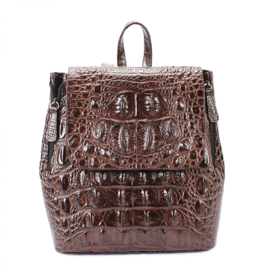 国内で当店のみ Supermade - RIVET CROCODILE-PRINT BACKPACK Discover the Stylish Somewhere Backpack Bag - VEARI